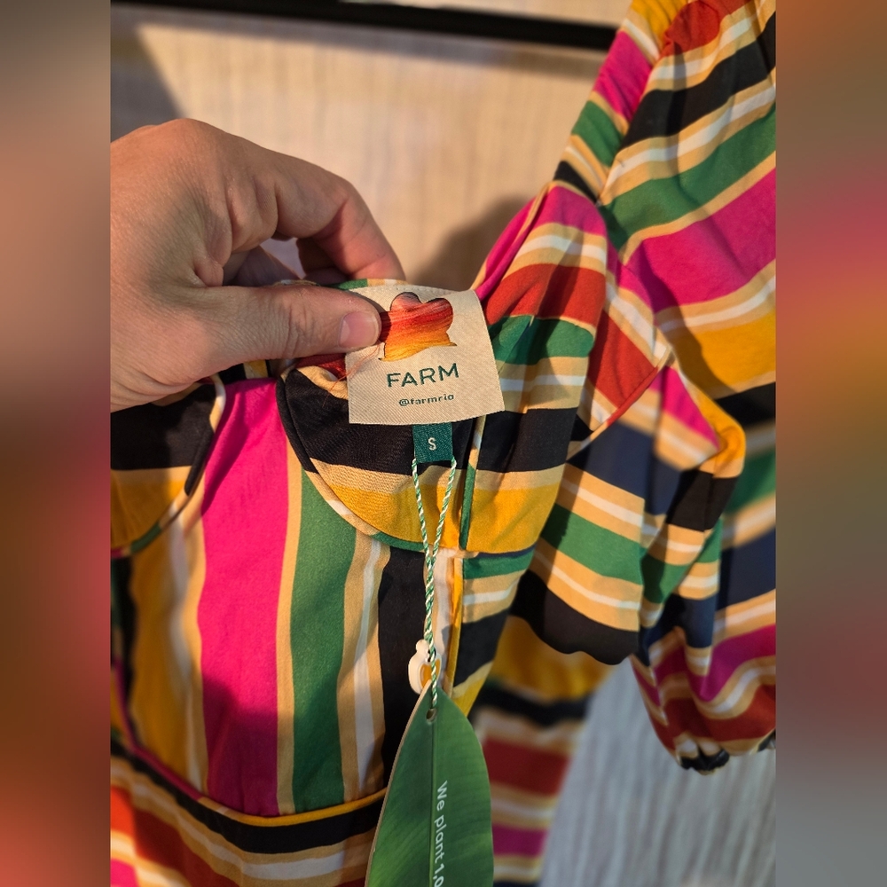Colorful Striped Women's Dress - Picture 10 of 11